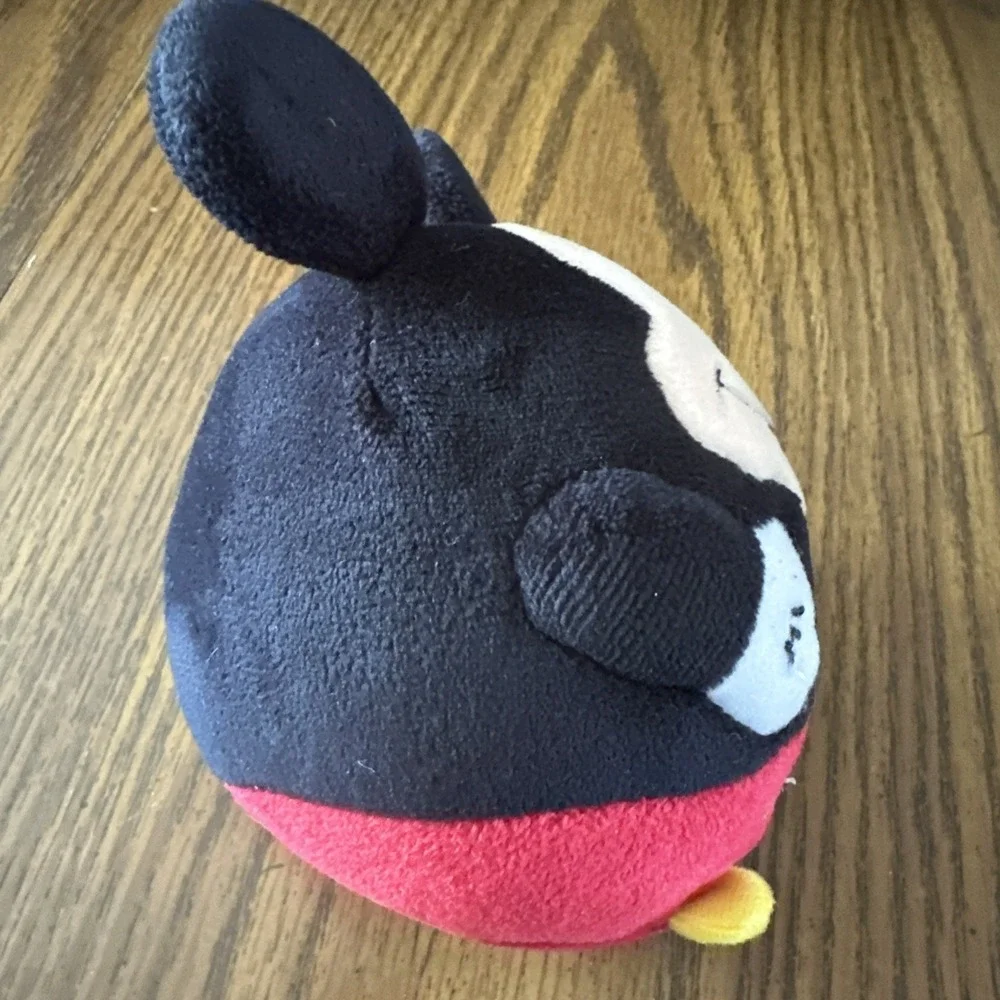 Disney TY Mickey Mouse Round Ball 2013 Soft Plush Stuffed Animal